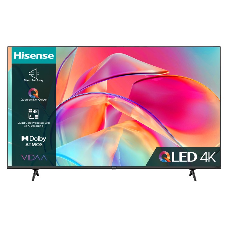 Refurbished Hisense 55" 4K Ultra HD with HDR10 QLED Freeview HD Smart TV