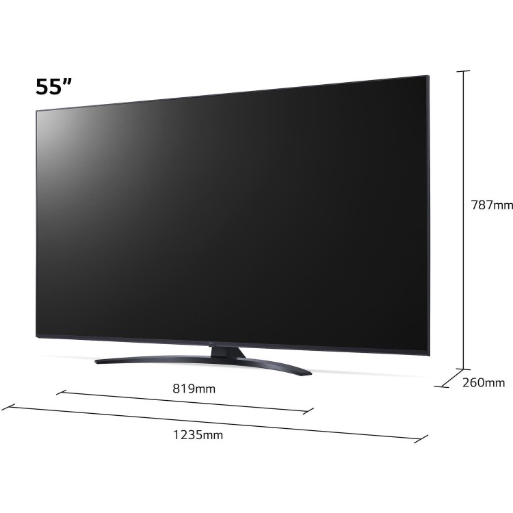 LG UP81 55 Inch LED 4K Ultra HD HDR Freeview Play and Freesat HD Smart TV