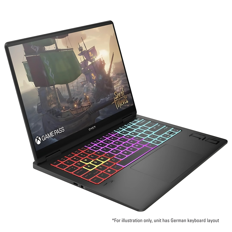 Refurbished HP OMEN 14-fb0174ng Intel Ultra 7 16GB RAM 512GB SSD RTX 4060 120Hz 14 Inch Gaming Laptop - German Keyboard Layout