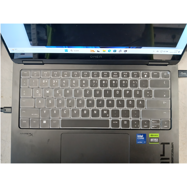 Refurbished HP OMEN 14-fb0174ng Intel Ultra 7 16GB RAM 512GB SSD RTX 4060 120Hz 14 Inch Gaming Laptop - German Keyboard Layout