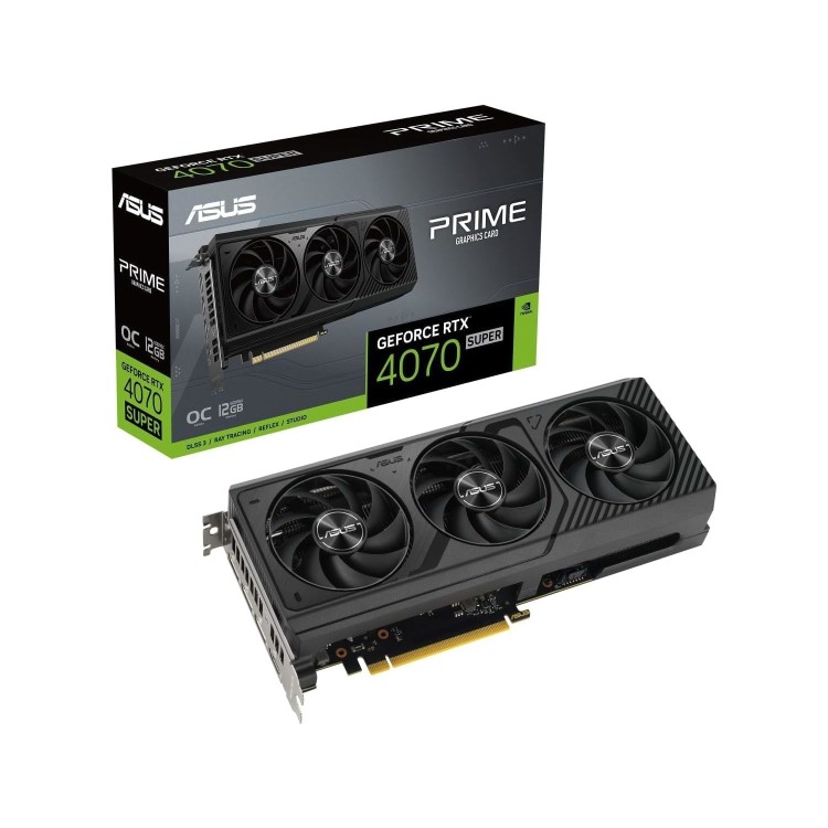 Box Open ASUS GeForce RTX 4070 Super Prime OC 12GB GDDR6X Graphics Card