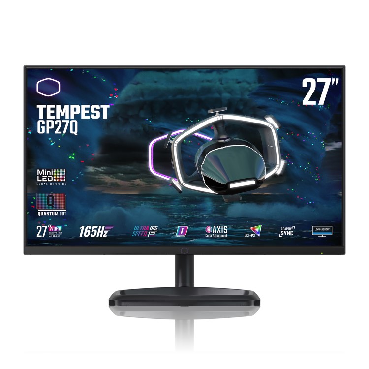 Cooler Master Tempest GP27Q 27" IPS QHD HDR Mini-LED 165Hz 1ms FreeSync/G-Sync Gaming Monitor