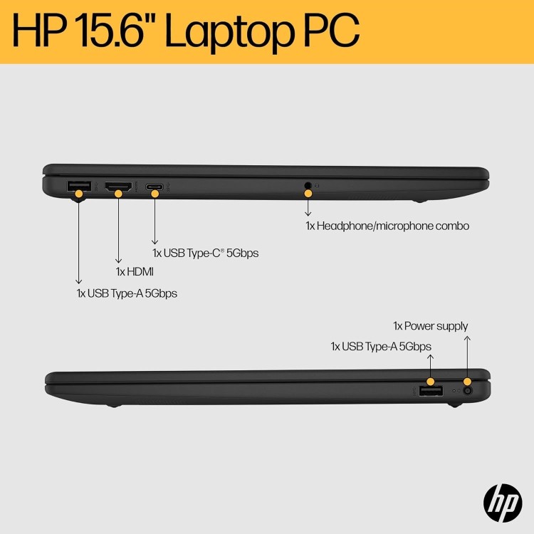 Refurbished HP 15-fc0038sa AMD Ryzen 3 8GB RAM 256GB SSD 15.6 Inch Windows 11 Laptop