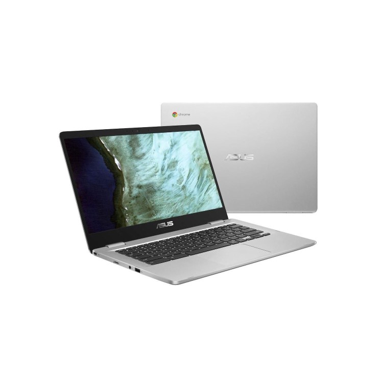 Refurbished Asus C423NA Intel Celeron N3350 4GB 32GB 14 Inch Touchscreen Chromebook in Silver