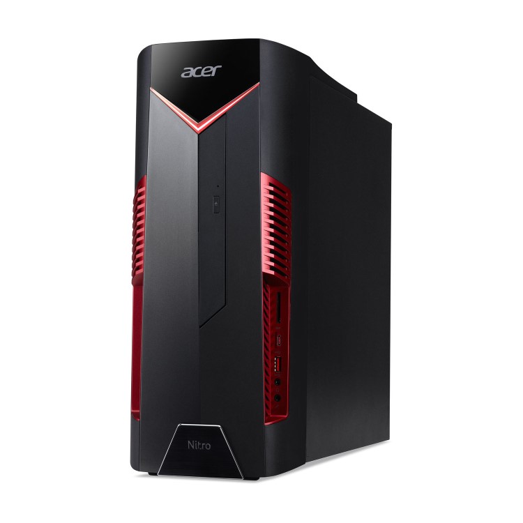 Refurbished Acer Nitro N50-600 Core i5-8400 8GB 16GB Intel Optane 1TB GTX 1050 DVD-RW Windows 10 Gaming Desktop