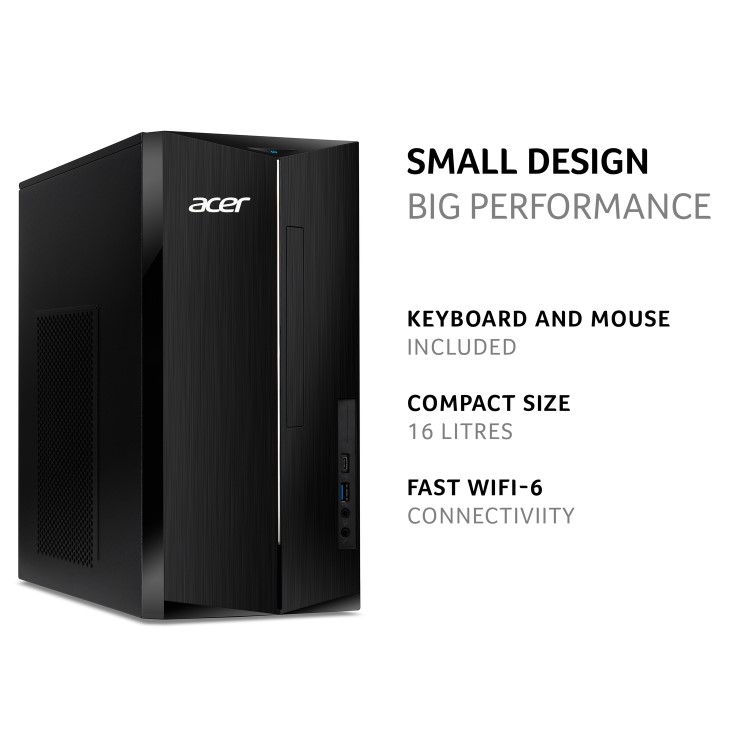 Acer Aspire TC-1760 Intel Core i3-12100 8GB 2TB HDD Windows 11 Home Desktop PC