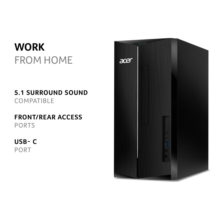 Acer Aspire TC-1760 Intel Core i3-12100 8GB 2TB HDD Windows 11 Home Desktop PC