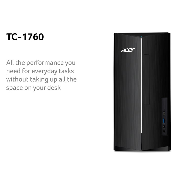 Acer Aspire TC-1760 Intel Core i3-12100 8GB 2TB HDD Windows 11 Home Desktop PC