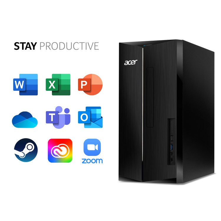 Acer Aspire TC-1760 Intel Core i3-12100 8GB 2TB HDD Windows 11 Home Desktop PC