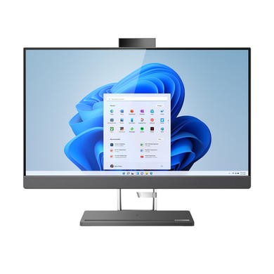 Refurbished Lenovo IdeaCentre 5i Core i5-12500H 8GB 512GB 27 Inch Windows 11 All in One - Grey
