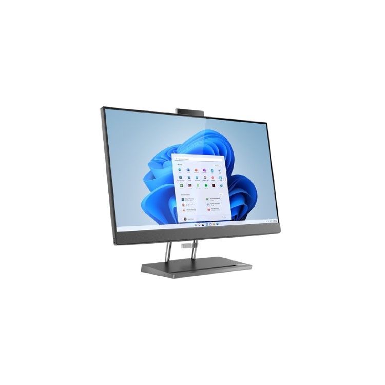 Refurbished Lenovo IdeaCentre 5i Core i5-12500H 8GB 512GB 27 Inch Windows 11 All in One PC - Grey