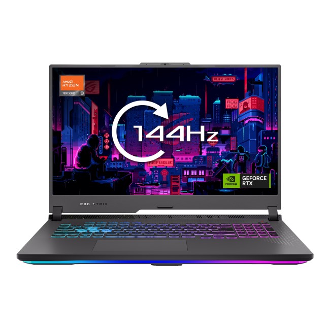 Asus ROG Strix G17 AMD Ryzen 9 16GB 1TB RTX 4060 144Hz FHD 17.3 Inch Windows 11 Home Gaming Laptop
