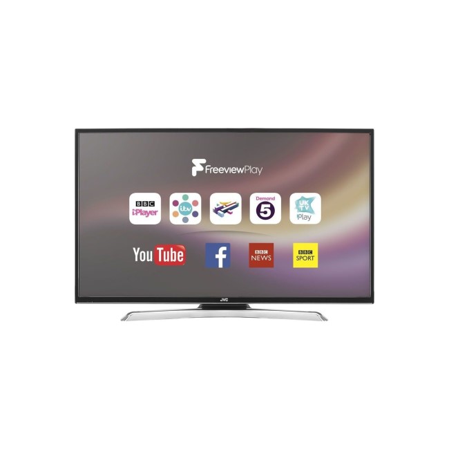 GRADE A1 - JVC LT-39C770 39" 1080p Full HD LED Smart TV with Freeview Play - Wall mount only - No stand provided