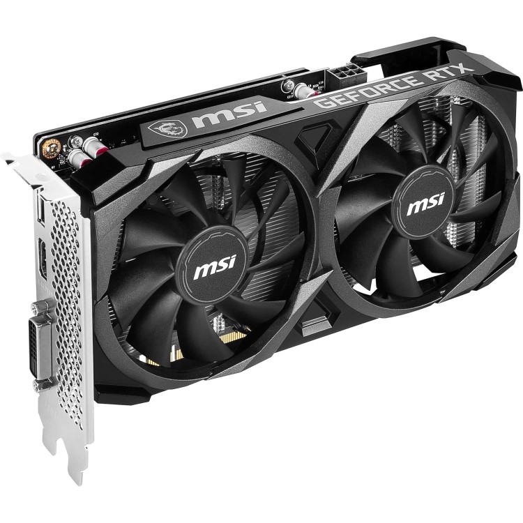 Box Opened MSI GeForce RTX 3050 VENTUS 2X XS 8GB 1807MHz GDDR6 OC Gaming Graphics Card