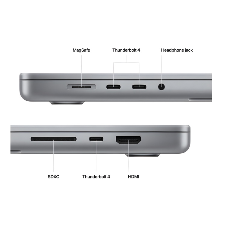 Refurbished Apple MacBook Pro 16" M2 16GB 512GB SSD - 2023 Space Grey