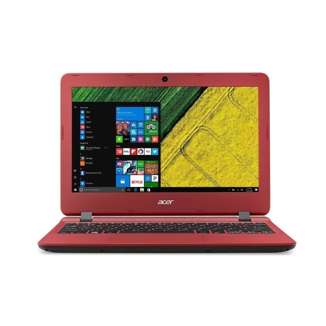 Refurbished Acer Aspire Intel Celeron N3350 4GB 32GB 11.6 Inch Windows 10 Laptop in Red