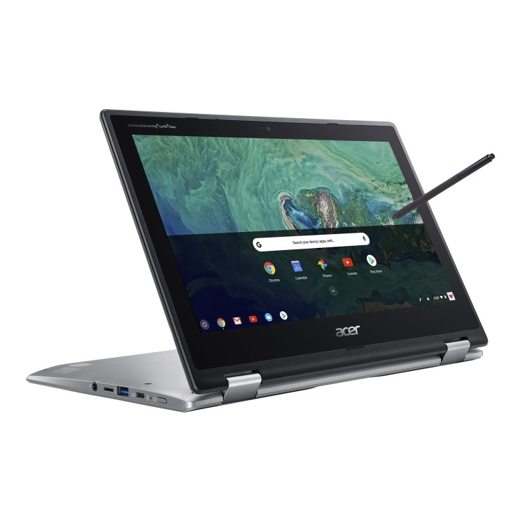 Refurbished Acer Spin 11 Intel Celeron N3450 4GB 32GB 11.6 Inch 2 in 1 Chromebook in Silver