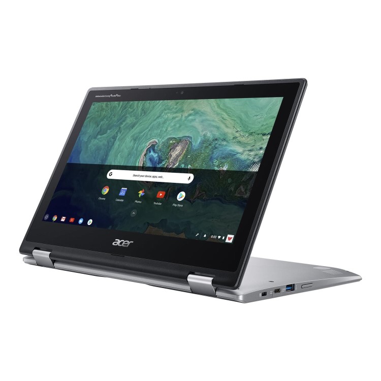 Refurbished Acer Spin 11 Intel Celeron N3450 4GB 32GB 11.6 Inch 2 in 1 Chromebook in Silver
