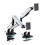 Box Opened electriQ Premium Gaming Dual Monitor Arms with RGB
