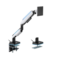 Box Opened electriQ Premium Gaming Single Monitor Arm with RGB