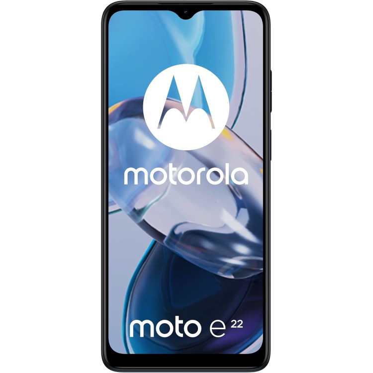 Refurbished Motorola Moto E22 Black 6.5" 64GB 4G Unlocked & SIM Free Smartphone