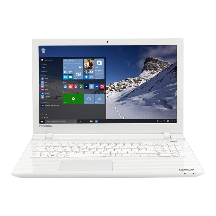 Refurbished Toshiba Satellite L50-C-22L 15.6" Intel Core i5-5200U 2.2GHz 8GB 1TB Win10 Laptop in White