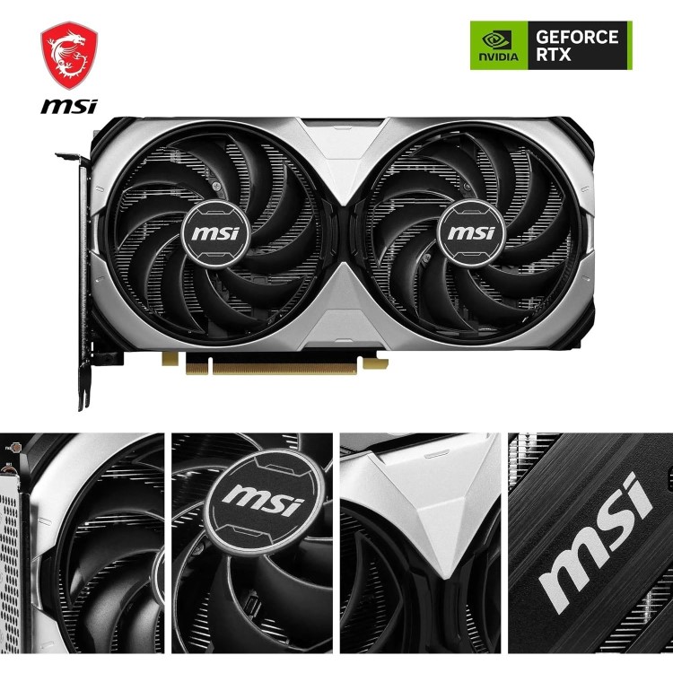 Box Opened MSI GeForce RTX 4070 VENTUS 2X 12G OC GDDR6X Gaming Graphics Card