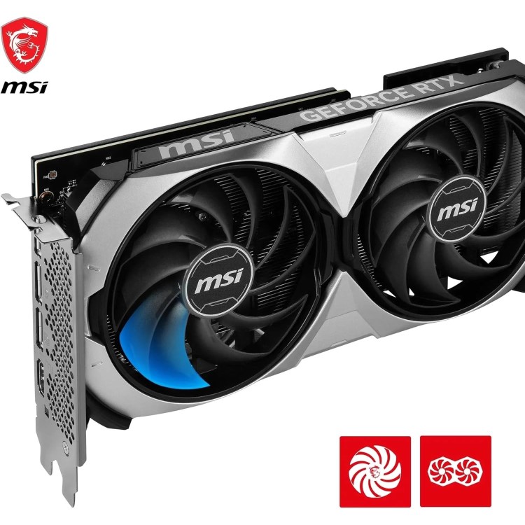 Box Opened MSI GeForce RTX 4070 VENTUS 2X 12G OC GDDR6X Gaming Graphics Card