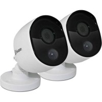 GRADE A1 - Swann 1080p Heat Sensing White Analogue Bullet Camera - 2 Pack