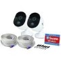 GRADE A1 - Swann 1080p Heat Sensing White Analogue Bullet Camera - 2 Pack