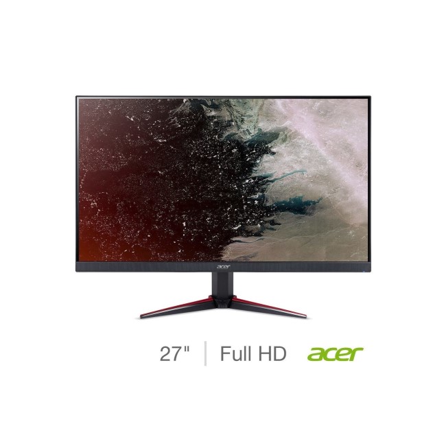 Refurbished Acer Nitro VG270 bmiix Full HD 75Hz 27" LCD Gaming Monitor - Black