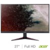Refurbished Acer Nitro VG270 bmiix Full HD 75Hz 27&quot; LCD Gaming Monitor - Black