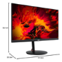 Refurbished Acer Nitro XV271UM3Bmiiprfx 27-inch Gaming Monitor - IPS Panel, 2560 x 1440, 0.5ms