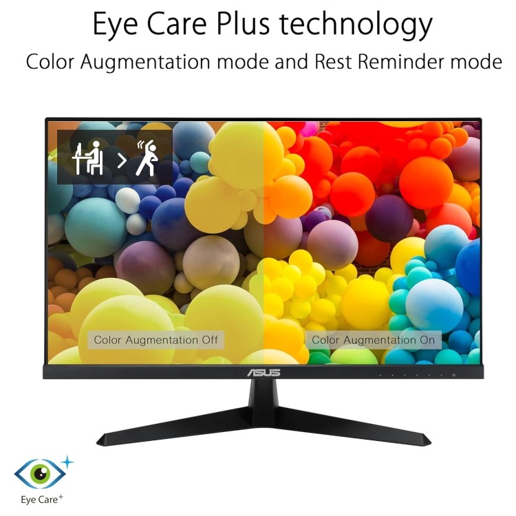 Refurbished ASUS VY249HGE 24" IPS Full HD 144Hz 1ms FreeSync Eye Care Gaming Monitor