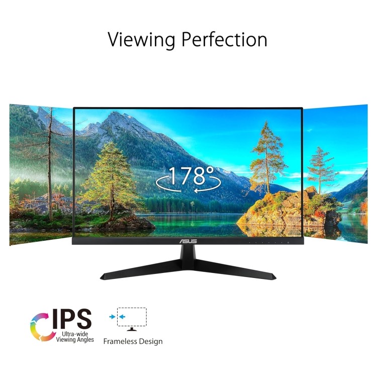 Refurbished ASUS VY249HGE 24" IPS Full HD 144Hz 1ms FreeSync Eye Care Gaming Monitor