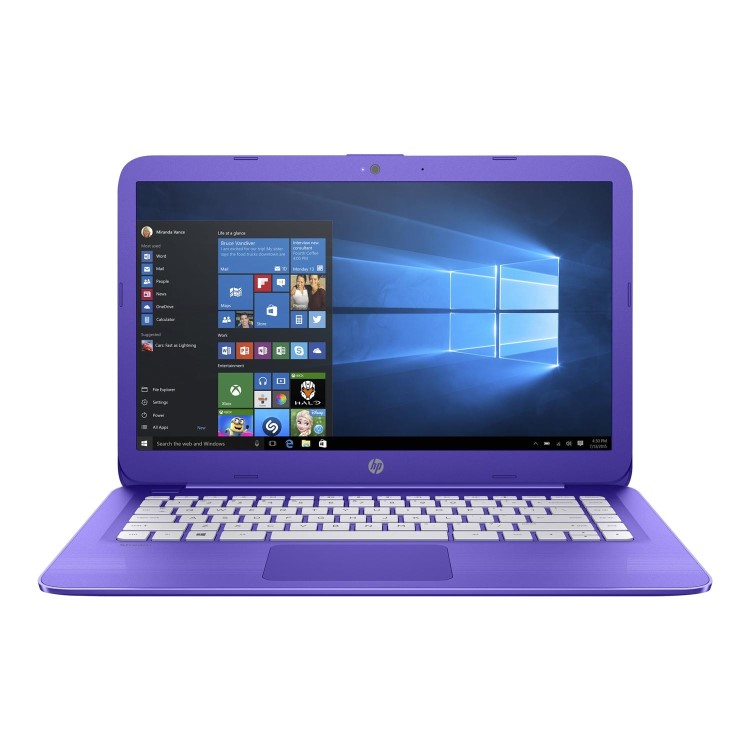 Refurbished HP Stream 14-ax053sa Intel Celeron N3060 4GB 32GB 14 Inch Windows 10 Laptop Purple