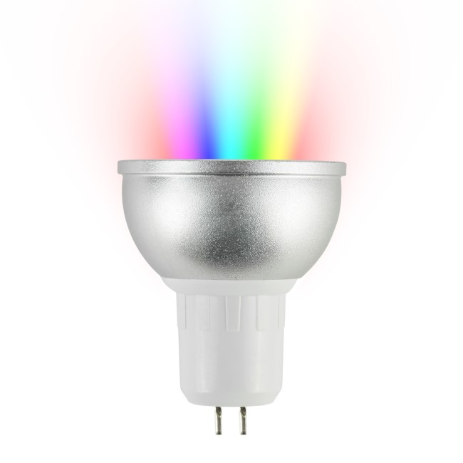 Box Opened electriQ Dimmable Smart Colour WIFI LED Spotlight Bulb with MR16 fitting - Alexa & Google Home compatible