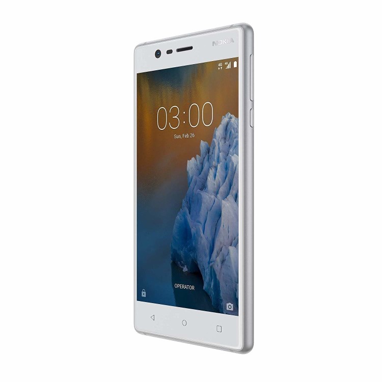 Grade A2 Nokia 3 Silver White 5" 16GB 4G Unlocked & SIM Free