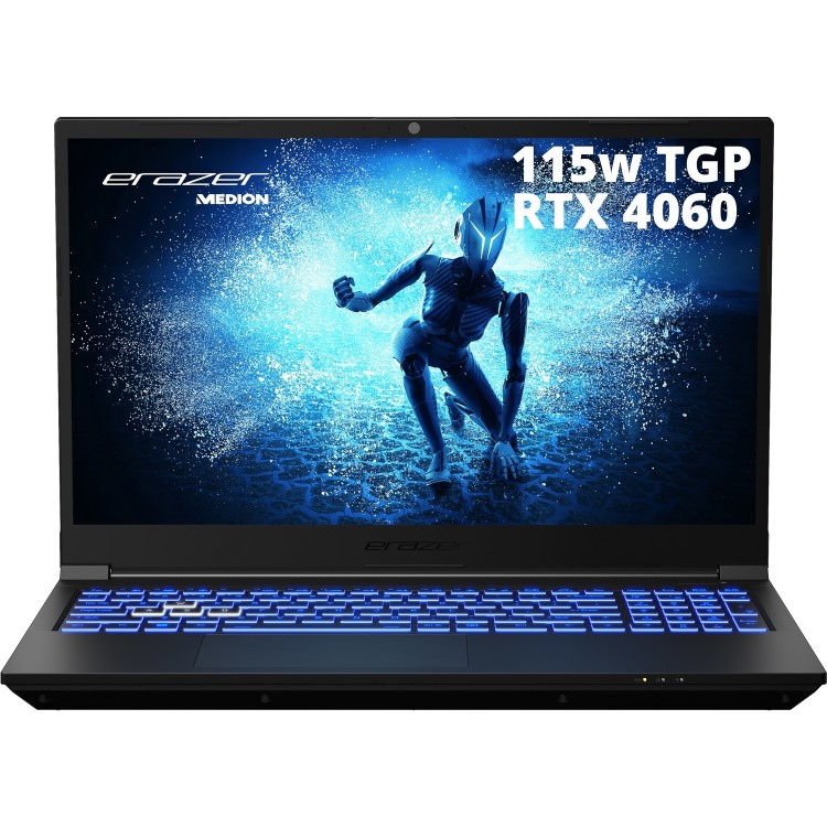 Refurbished Medion ERAZER NB Deputy P40 Core i5-12450H 16GB 512GB RTX 4060 15.6 Inch Windows 11 Gaming Laptop - 1 year warranty