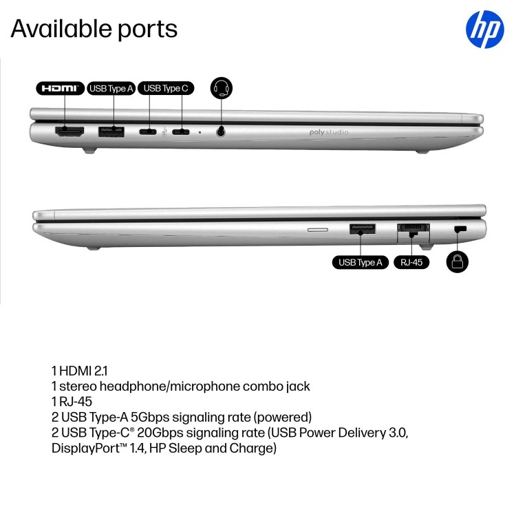 HP ProBook 4 G1i AI Intel Core Ultra 7 24GB RAM 512GB SSD 14 Inch Windows 11 Pro Laptop