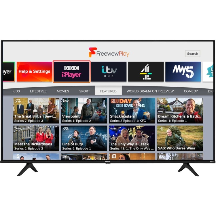 Hisense A6G 65 Inch 4K HDR Freeview Alexa Built-in Smart TV