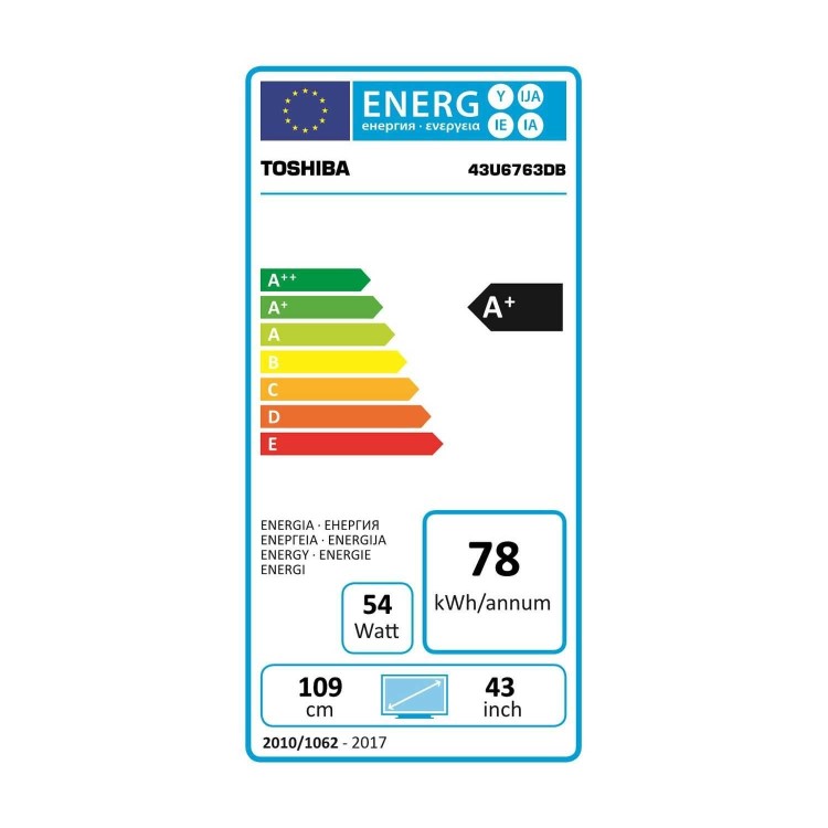 Refurbished Toshiba 43" 4K Ultra HD with HDR LED Freeview HD Smart TV