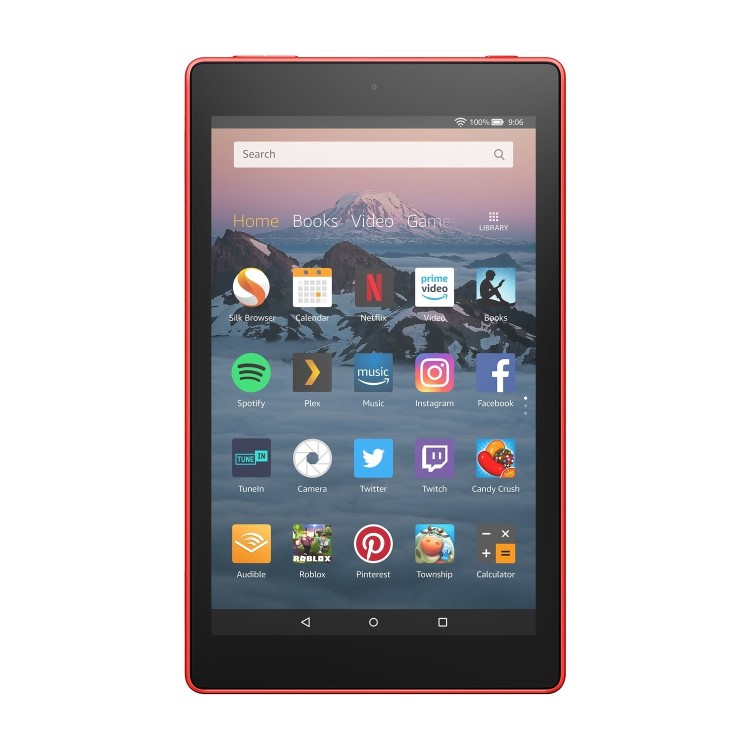 Refurbished Amazon Fire HD with Alexa 32GB 10" Tablet - Red