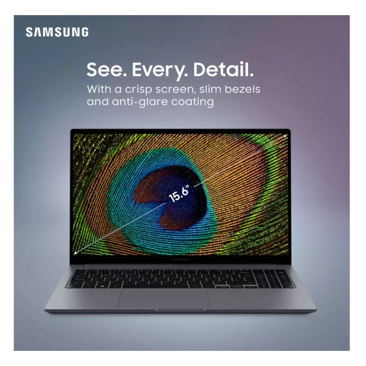 Refurbished Samsung Galaxy Book 4 Intel Core 3 8GB RAM 256GB SSD 15.6 Inch Windows 11 Laptop
