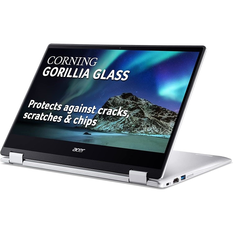 Refurbished Acer Spin 314 Intel Celeron N4500 4GB 64GB eMMC 14 Inch Convertible Chromebook - Silver