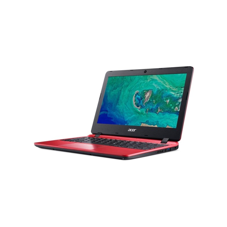 Refurbished Acer Aspire 1 Intel Celeron N4000 2GB 32GB 11.6 Inch Windows 10 Laptop in red 