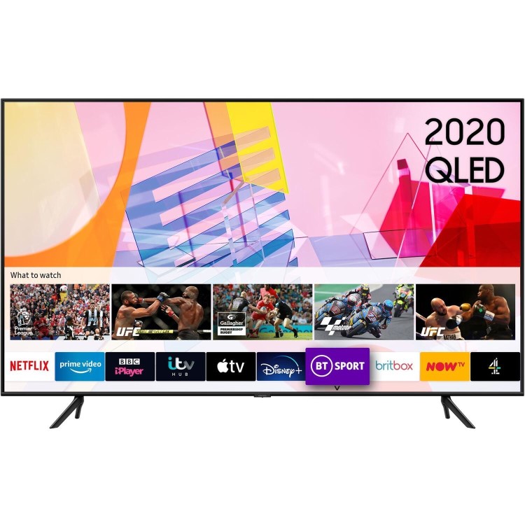 Samsung QE85Q60TAUXXU 85" 4K Ultra HD HDR10+ Smart QLED TV with Adaptive Sound