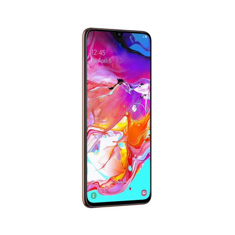 Refurbished Samsung Galaxy A70 Coral 6.7" 128GB 4G Dual SIM Unlocked & SIM Free Smartphone