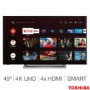 Refurbished Toshiba 49'' 4K Ultra HD with HDR10 LED Freeview Play Smart TV