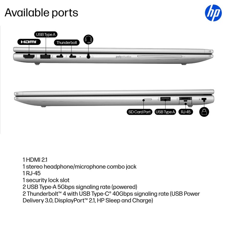 HP EliteBook 6 G1i AI Intel Core Ultra 5 24GB RAM 512GB SSD 16 Inch Windows 11 Pro Laptop